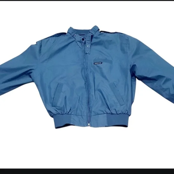 Vintage Members Only Bomber Jacket Women's Size 36 Iconic Cafe Racer in Blue - Picture 4 of 7